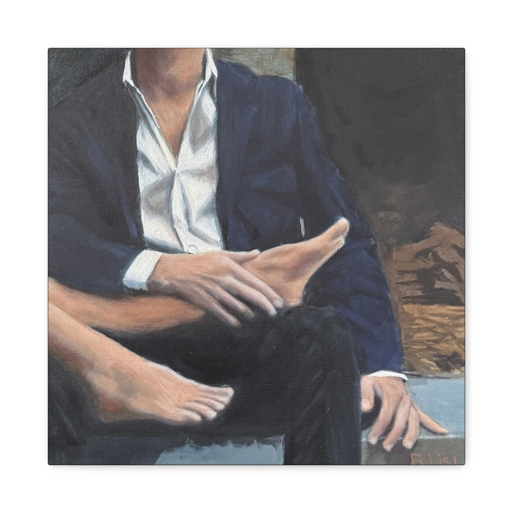 Boy Meets Girl – Elegance | 16 x 16 Fine Art Canvas Print