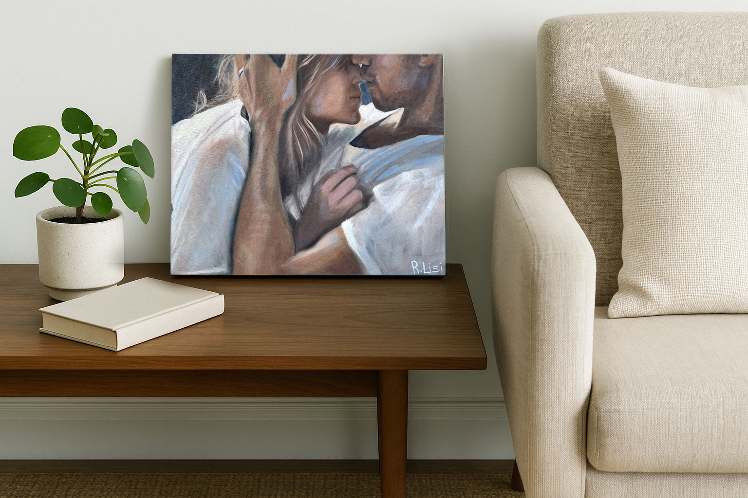 Boy Meets Girl – Tender | 20 x 16 Fine Art Canvas Print